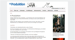 Desktop Screenshot of k-produktion.de