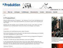 Tablet Screenshot of k-produktion.de